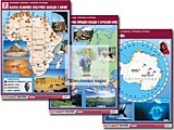 Комплект таблиц по географии "Материки и океаны, регионы и страны"